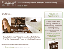 Tablet Screenshot of glynissherwood.com
